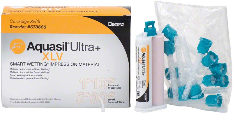 Aquasil® Ultra+  Nachfüllpackung  4 x 50 ml Doppelkartusche XLV Regular Set, Zubehör