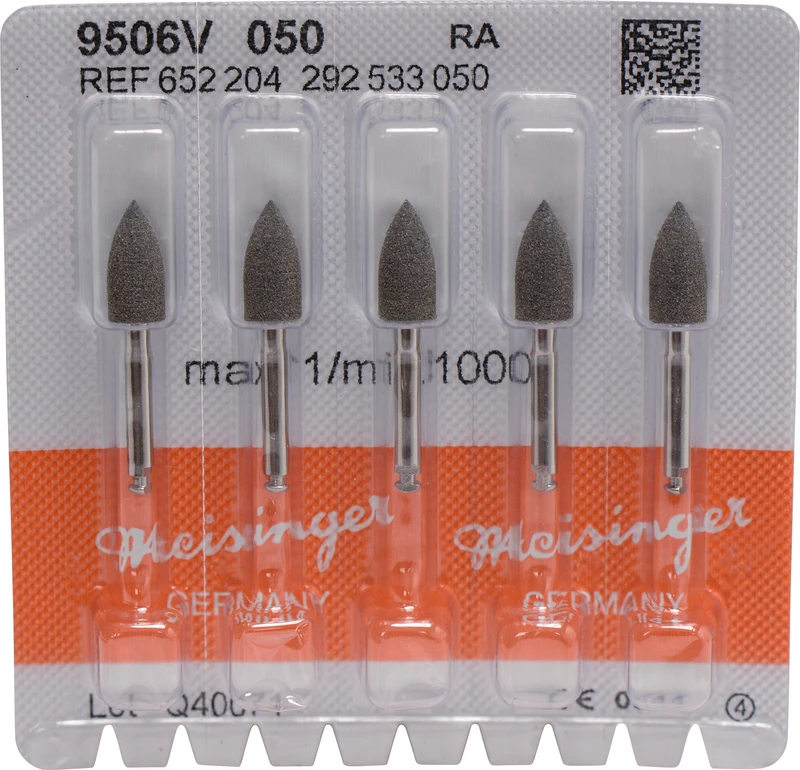 Universalpolierer 9506  Packung  5 Stück schwarz grob, RA, Figur 292, 10 mm, ISO 050