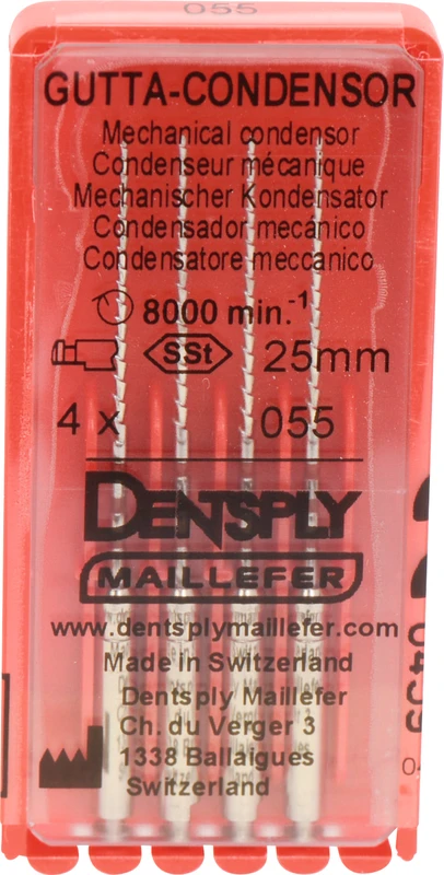 Gutta-Condensor  Packung  4 Stück 25 mm, ISO 055