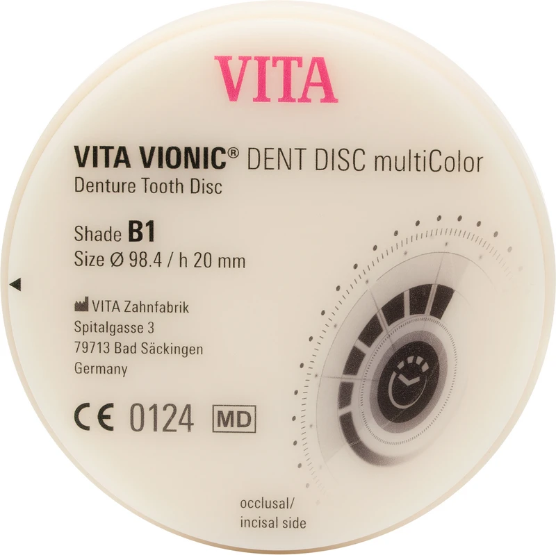VITA VIONIC® DENT DISC multiColor  Stück  Ø 98,4 mm, H 20 mm, B1