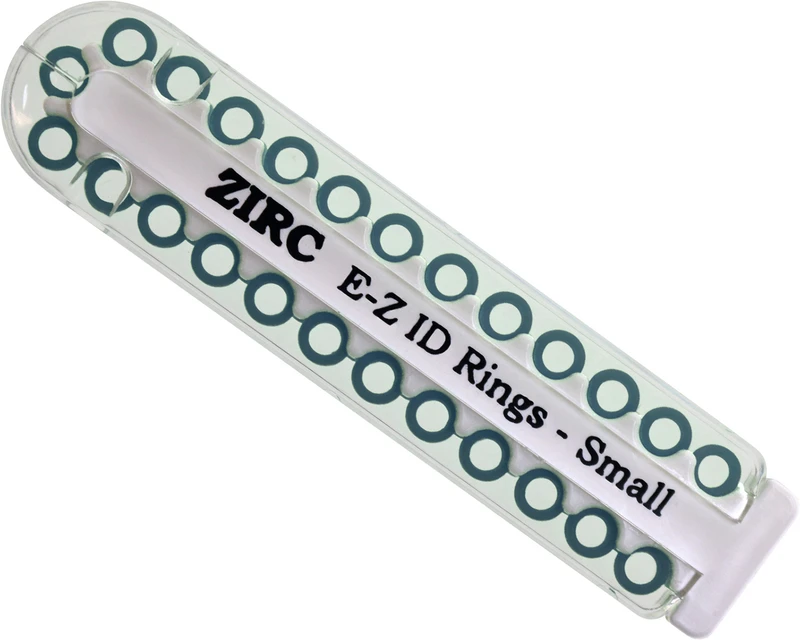 EZ-ID Markierungsringe  Packung  25 Stück blau, Ø 3 mm