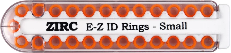 EZ-ID Markierungsringe  Packung  25 Stück neonorange, Ø 3 mm