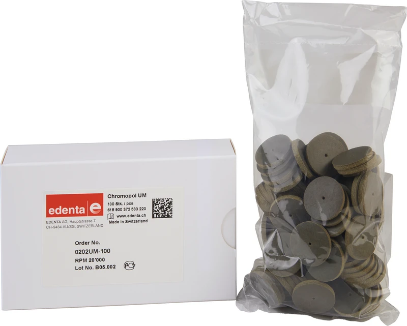 ChromoPol  Packung  100 Stück unmontiert, braun mittel, Figur 372, 3 mm, ISO 220