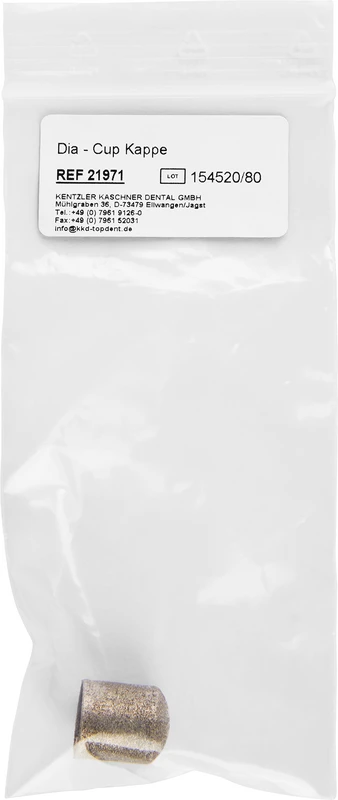 TOPDENT Dia Cup  Stück  Schleifkappe, fein, 16 mm