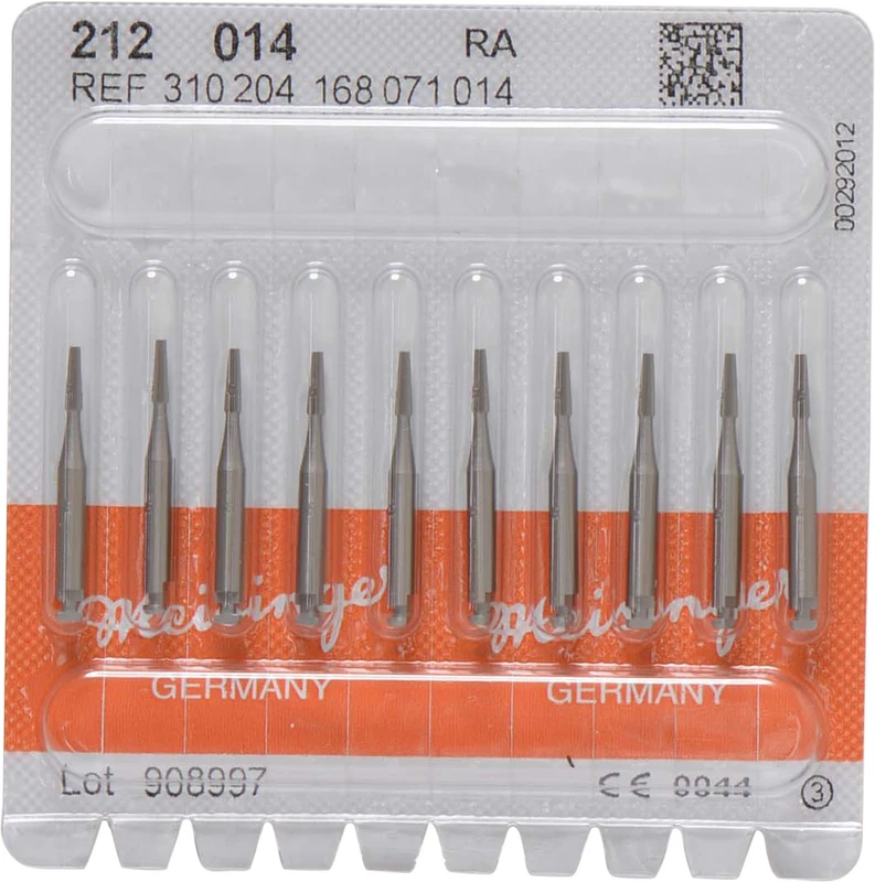 Stahlfinierer 212  Packung  10 Stück RA, Figur 168 konisch flach, 4,8 mm, ISO 014