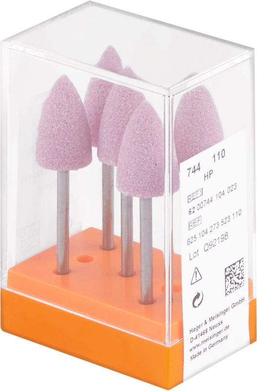 Ausarbeitungssteine 744  Packung  5 Stück rosa mittel, HP, Figur 273, 17 mm, ISO 110