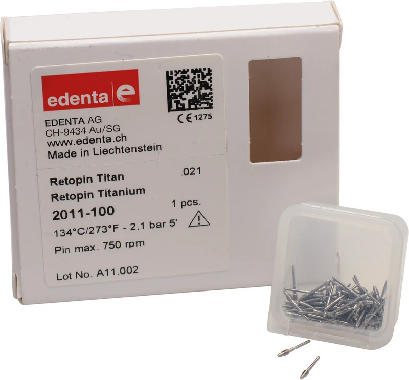 Retopin  Packung  100 Stifte Titan .021  \0,6 mm