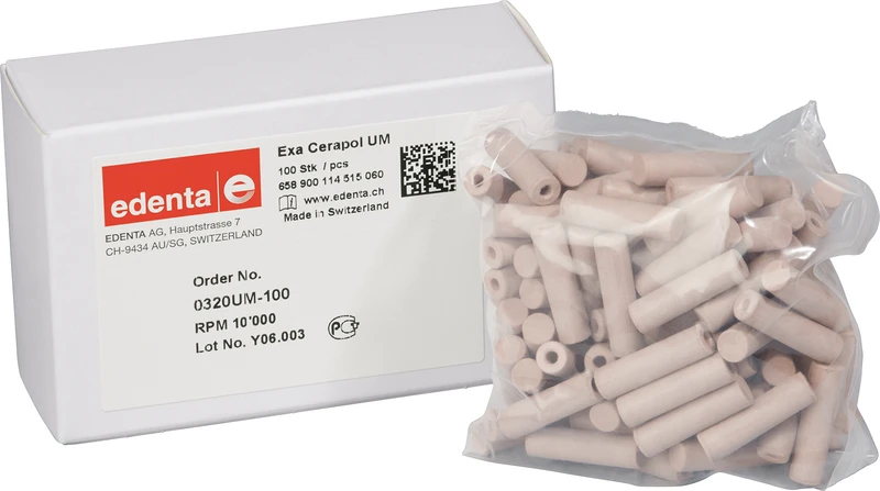 Exa Cerapol  Packung  100 Stück unmontiert, rosa, Figur 114, 22 mm, ISO 060