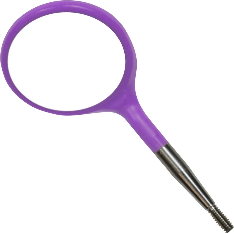 Crystal HD Mundspiegelansätze  Packung  12 Stück Größe 5, Ø 24 mm, neonlila