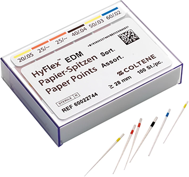 HyFlex EDM Papierspitzen  Packung  100 Stück sortiert