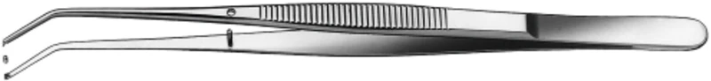 Pinzette nach Semken  Stück  15 cm, gebogen, sehr fein