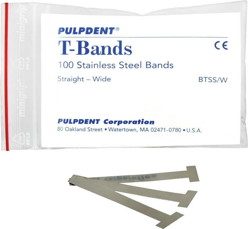 PCA T-Bands  Packung  100 Stück breit, gerade, Stahl