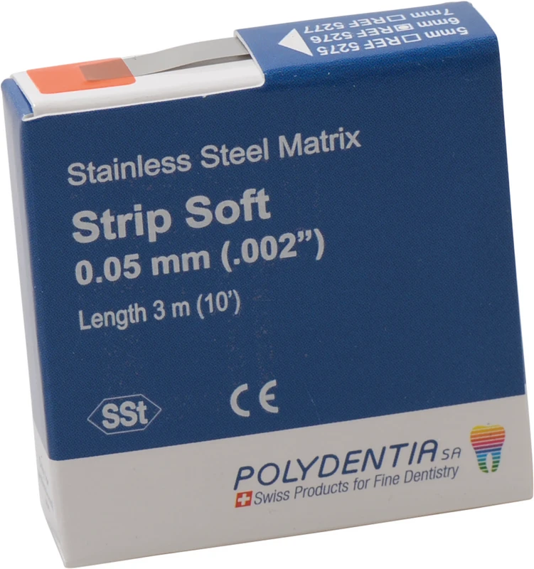 Matrizenband  Packung  3 m Band Breite 6 mm, Stärke 0,05 mm, soft