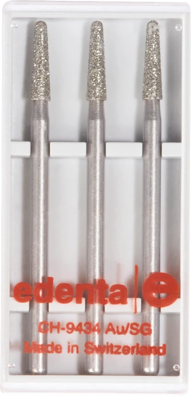 Diamanten 850  Packung  3 Stück Standard, HP, Figur 199 Konus rund, 10 mm, ISO 025