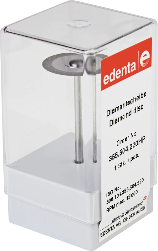 Diamantscheibe 355  Stück  gelb superfein, HP, Figur 355, 0,12 mm, ISO 220