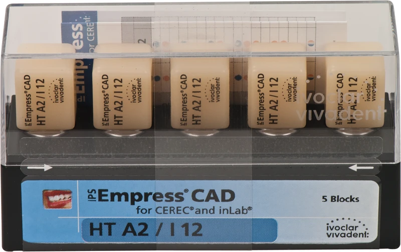 IPS Empress® CAD A-D for CEREC  Packung  5 Stück Gr. I12, A2 HT