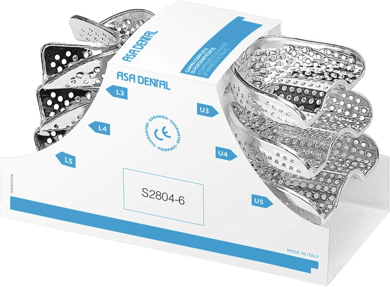 PERMA-LOCK Abformlöffel  Set  6 Stück OK + UK perforiert