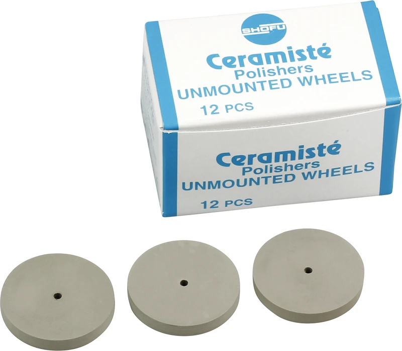 Ceramisté  Packung  12 Stück unmontiert, weiß ultra II, Standard, Figur Rad, ISO 220