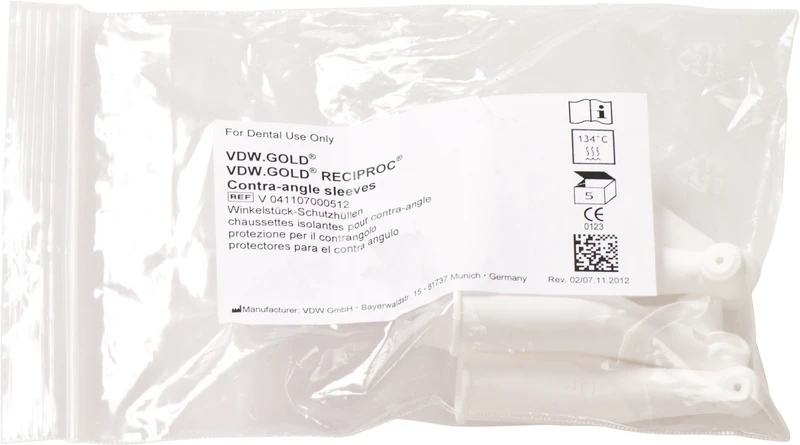 VDW.GOLD® RECIPROC® Winkelstück Schutzhülle  Packung  5 Stück