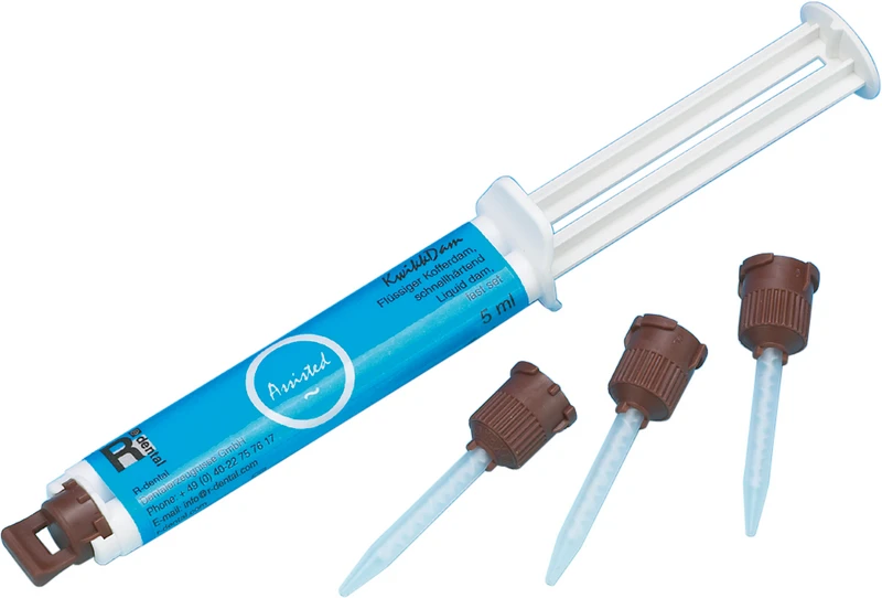 KwikkDam  Packung  5 ml Doppelkammerspritze, 6 KwikkDam Mischkanülen MCN