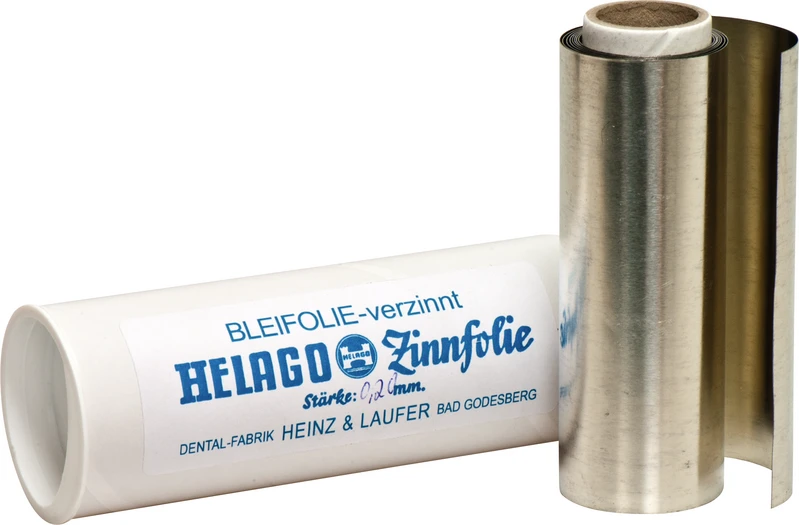 HELAGO Bleifolien verzinnt  Rolle  ca. 150 g, Stärke 0,2 mm