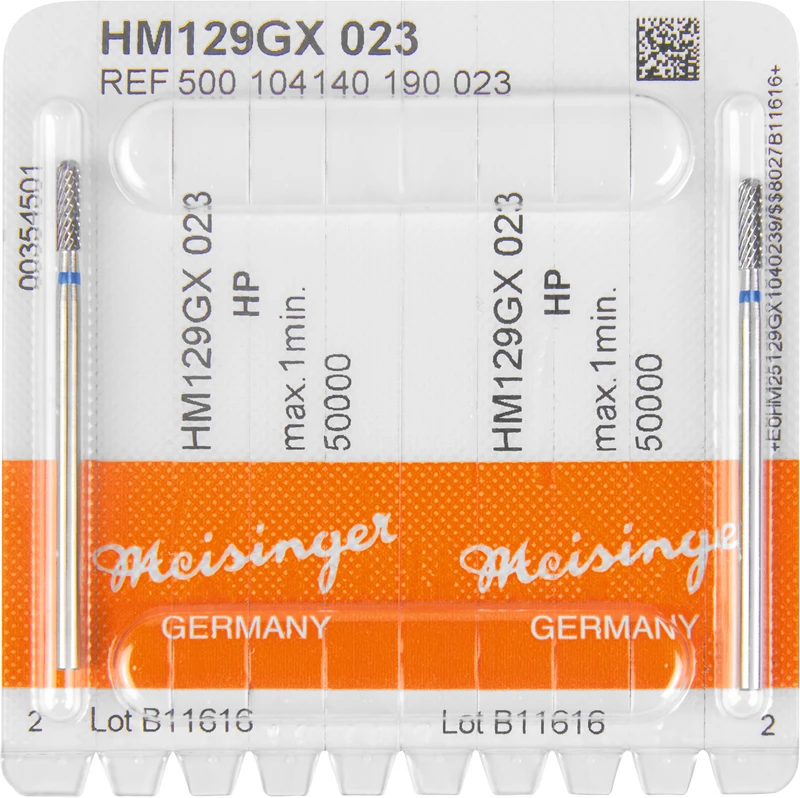 HM-Fräser GX  Packung  2 Stück kreuzverzahnt, blau standard, HP, Figur 140, 8 mm, ISO 023