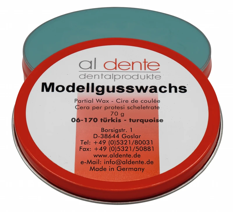 Modellguss-Modellierwachs   Dose  70 g türkis