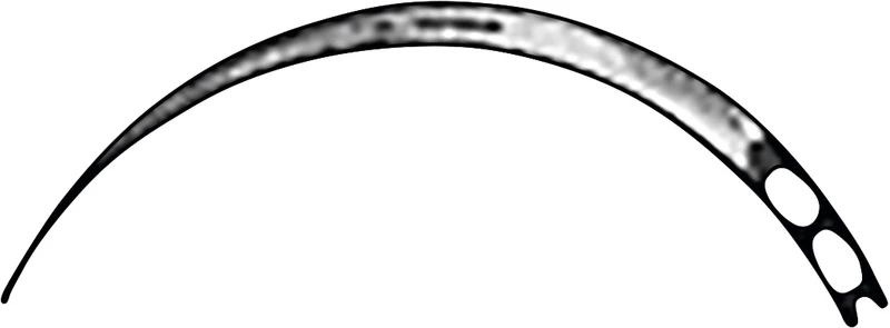 Chirurgische Nähnadeln  Packung  12 Stück Dreieckskörper, gebogen, Figur 5