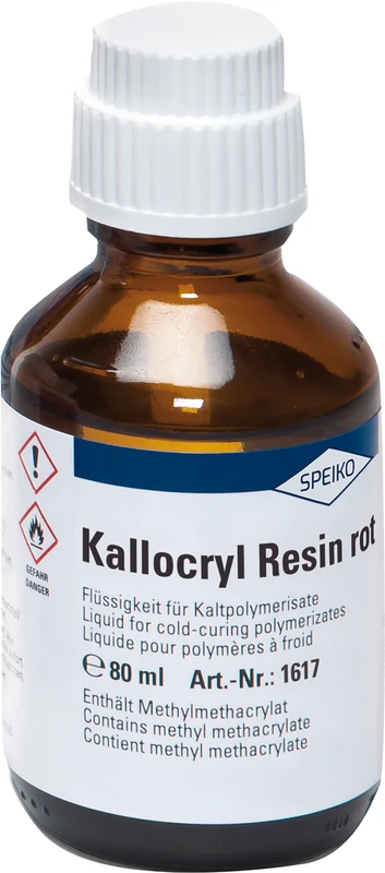 Kallocryl® Resin  Flasche  80 ml Flüssigkeit rot