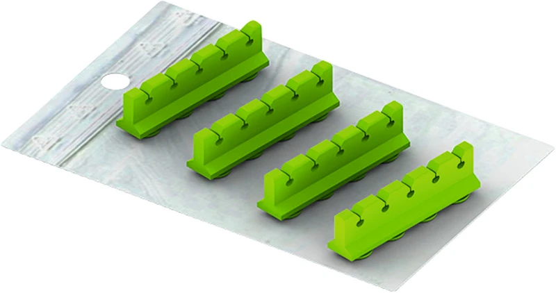 Galaxy Silicone Refill  Set  Silikoneinsätze für Kassette 18 x 7, grün