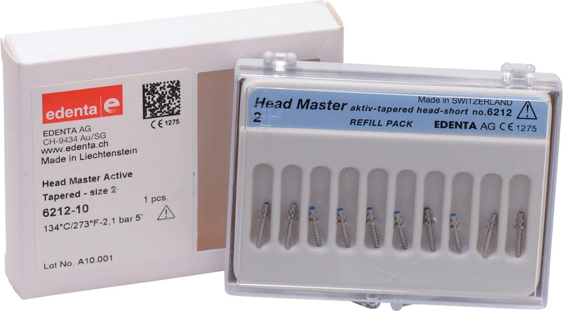 HeadMaster konisch, Aktiv  Packung  10 Titanstifte Gr. 2, kurz