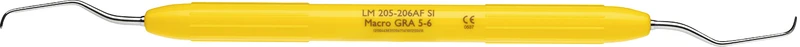 LM Macro Gracey   Stück  Figur 5\6, für Anterior, gelb, LM-ErgoNorm Griff