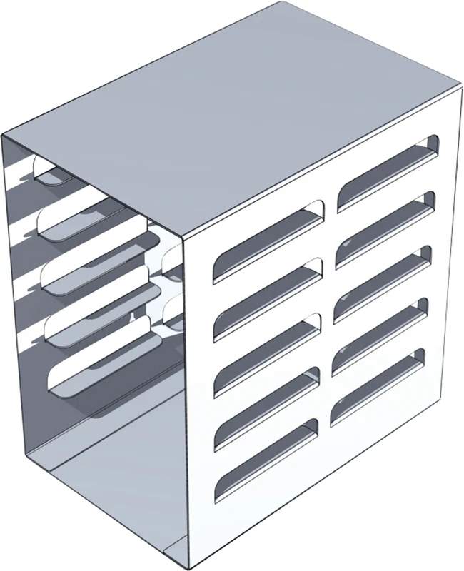 ALUMINIUM TRAY  Stück  Rack für Trays 28 x 18 cm
