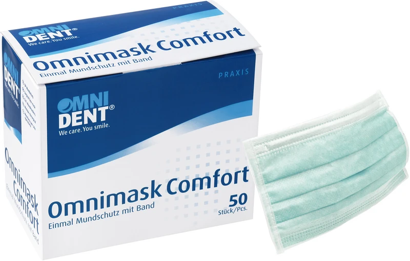 Omnimask Comfort  Packung  50 Stück grün mit Band