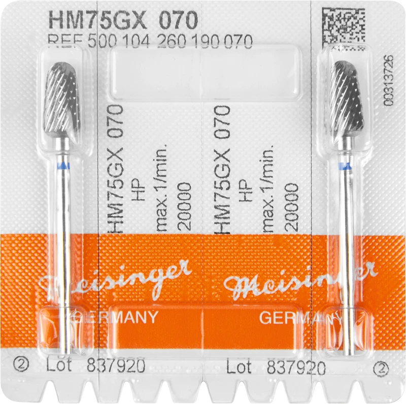 HM-Fräser GX  Packung  2 Stück kreuzverzahnt, blau standard, HP, Figur 260, 13,2 mm, ISO 070