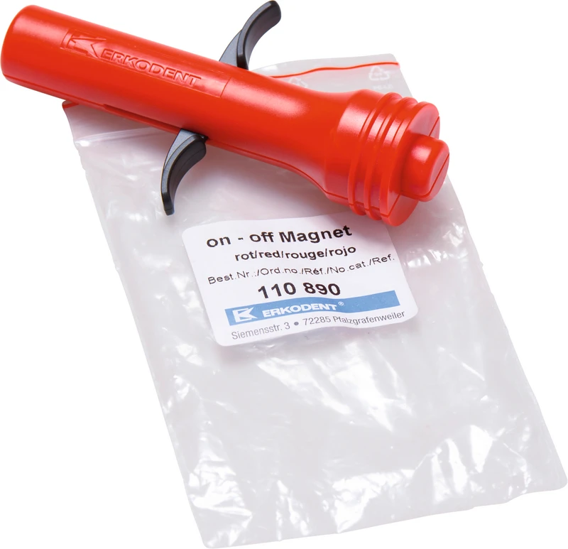 on-off Magnet  Stück  rot