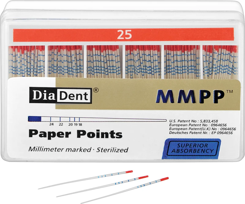 DiaDent® Papierspitzen  Packung  200 Stück ISO 025
