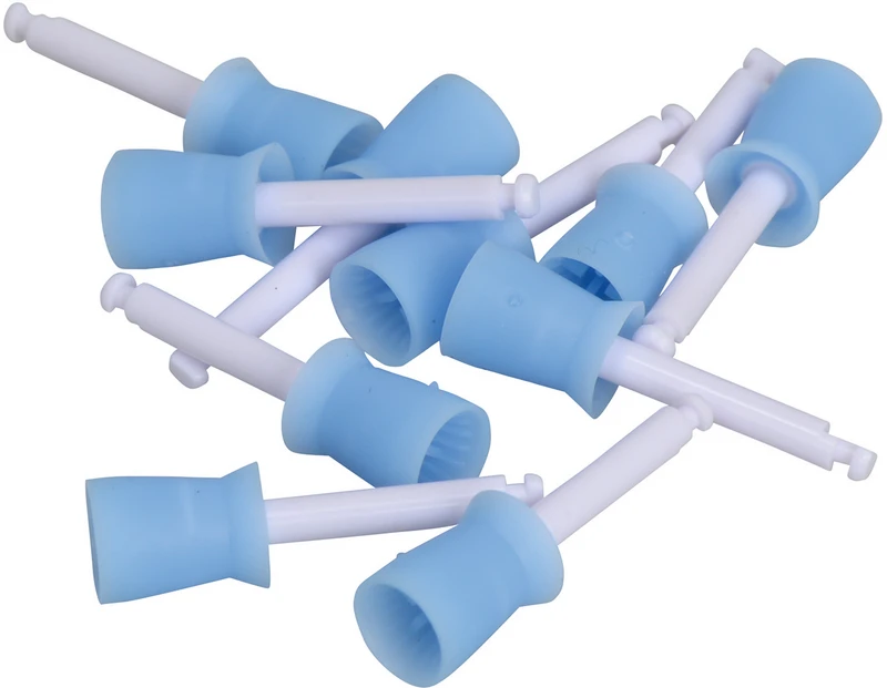 Prophylaxis Cups  Packung  100 Stück blau medium, RA, Figur 034, 9 mm, ISO 060