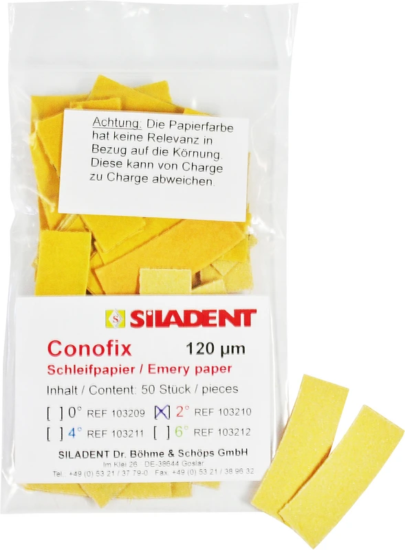 Conofix  Packung  50 Stück 2°, 120 µm