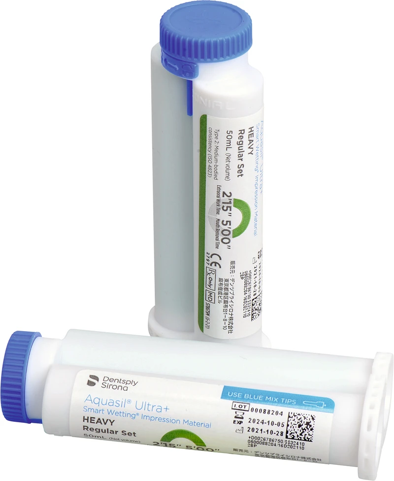 Aquasil® Ultra+  Nachfüllpackung  4 x 50 ml Doppelkartusche Heavy Regular Set, Zubehör