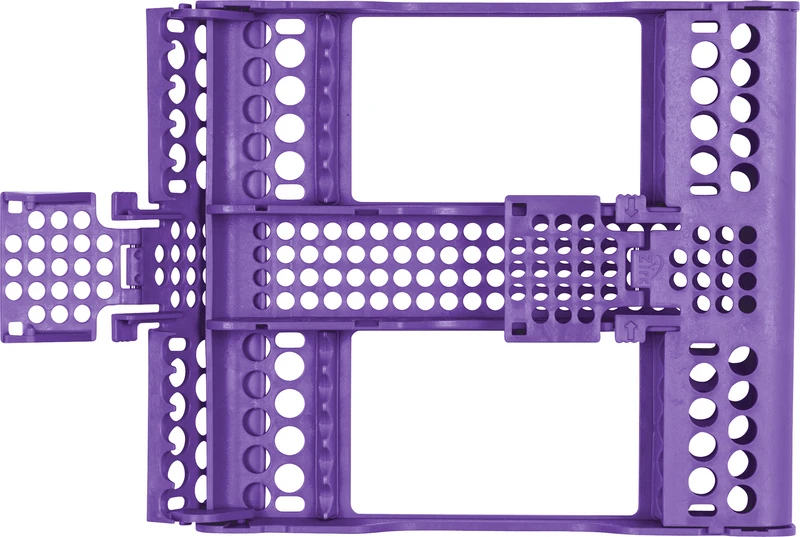 E-Z Jett Kassetten  Stück  20,2 x 17,9 x 3 cm, für 10 Instrumente neonlila