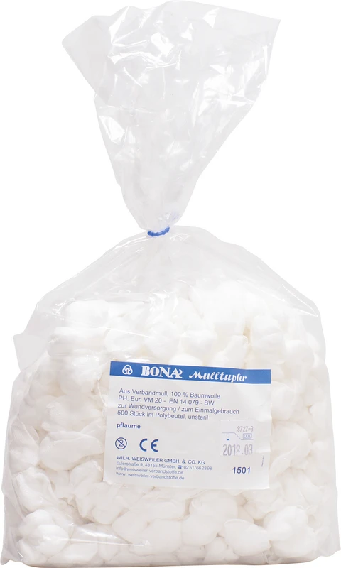 BONA Mulltupfer  Beutel  500 Stück Pflaume