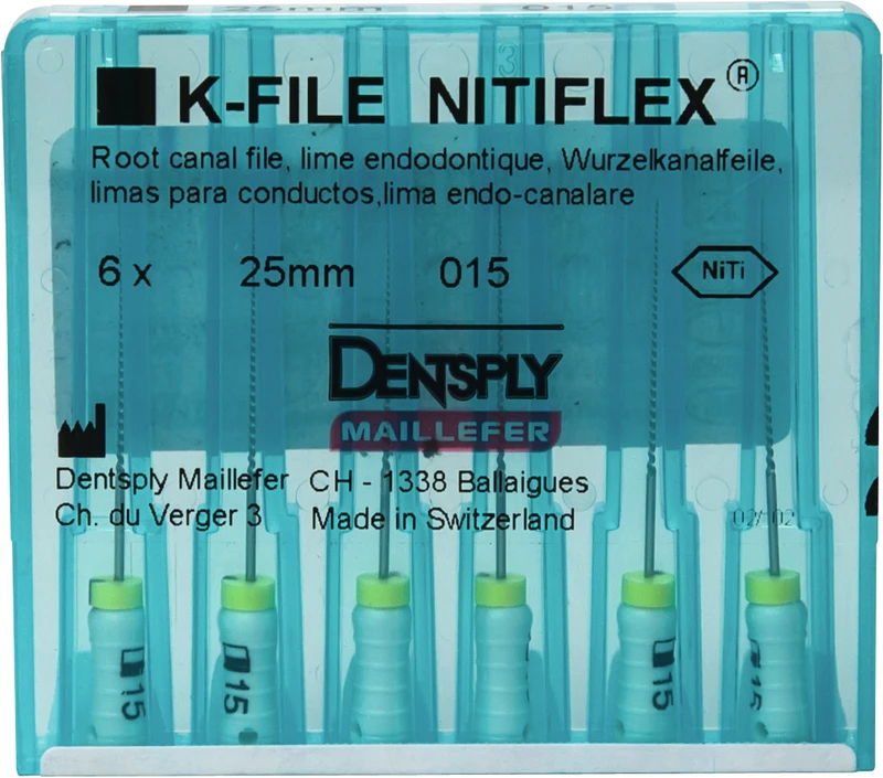 File NiTiflex  Packung  6 Stück 25 mm ISO 015