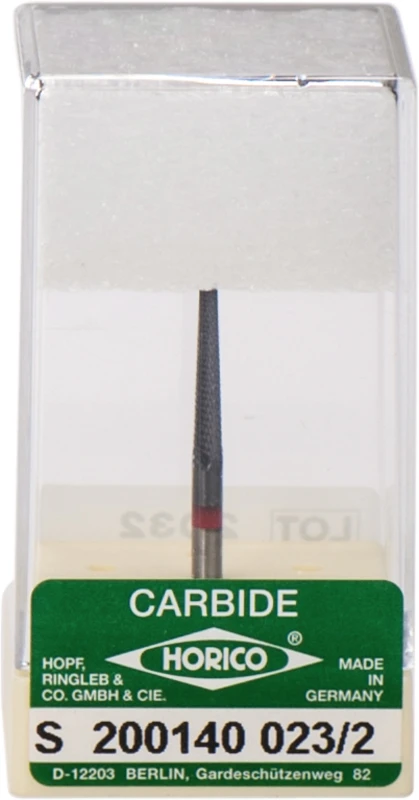 HM-Fräser 200  Stück  Vorpolitur, rot fein, HPS, Figur S200, 13,5 mm, ISO 023\2