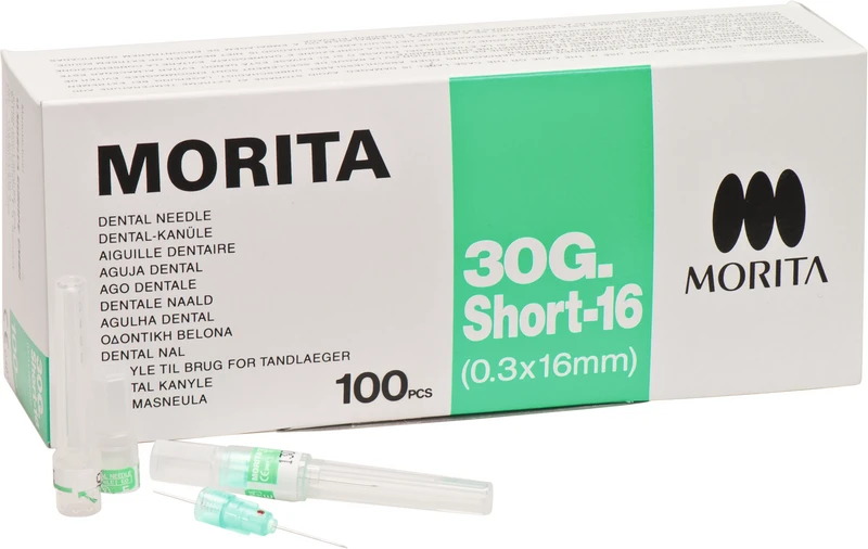 MORITA Kanülen  Packung  100 Stück 30 GS-16, 0,3 x 16 mm