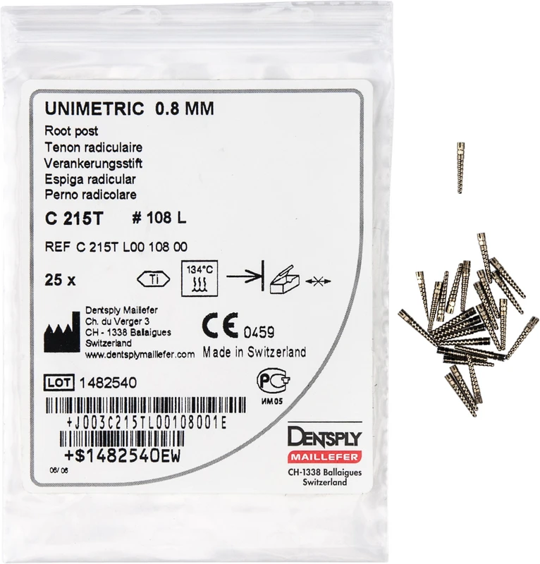 UNIMETRIC Integral  Nachfüllpackung  25 Stück Gr. 108L Titan