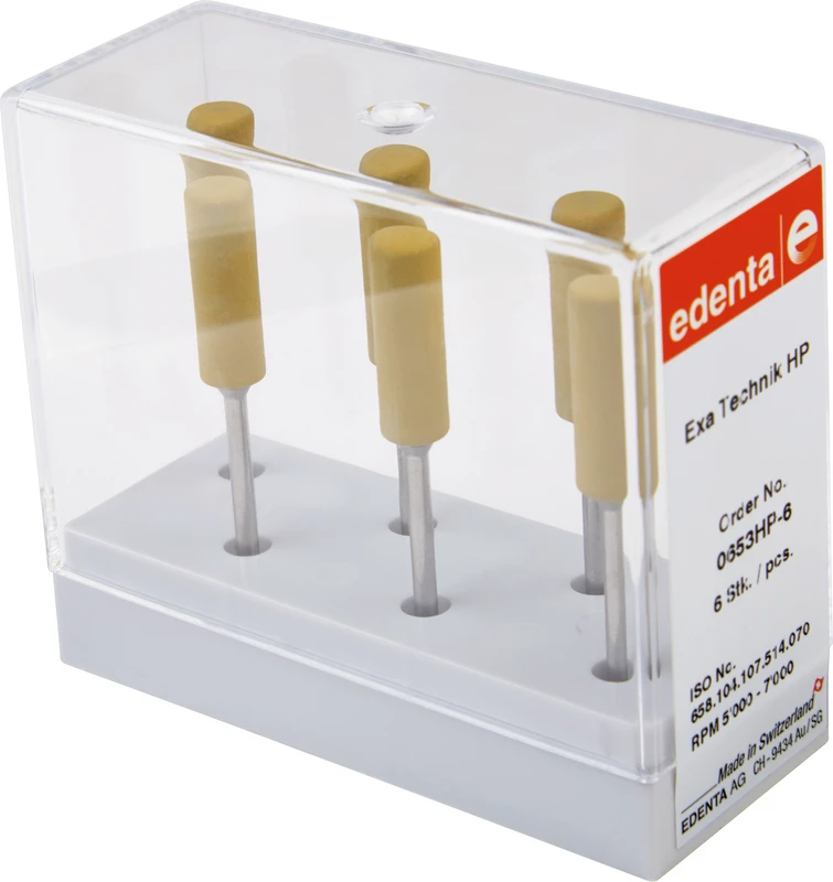 Exa Technique  Packung  6 Stück gelb fein, HP, Figur 107, 20 mm, ISO 070