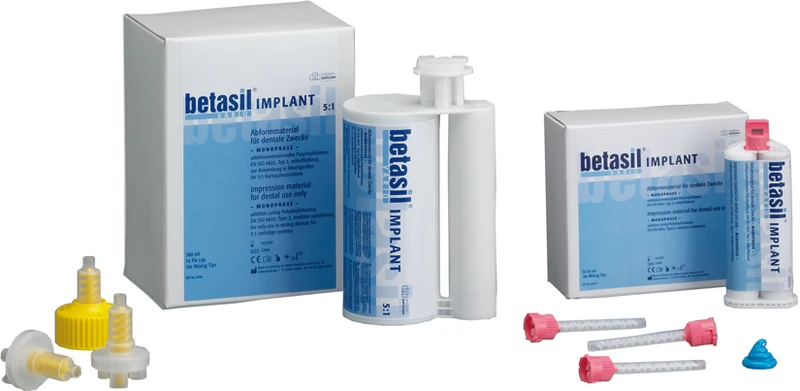 betasil® VARIO IMPLANT  Großpackung  2 x 380 ml Kartusche, 1 Fix Cap