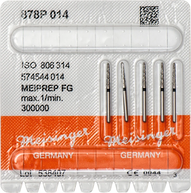 MEIPREP Diamanten  Packung  5 Stück FG, Figur 574 (878P), ISO 014