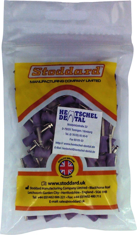 SMART Line Gummipolierer  Packung  100 Stück latexfrei, RA, lila mittel, 10 mm